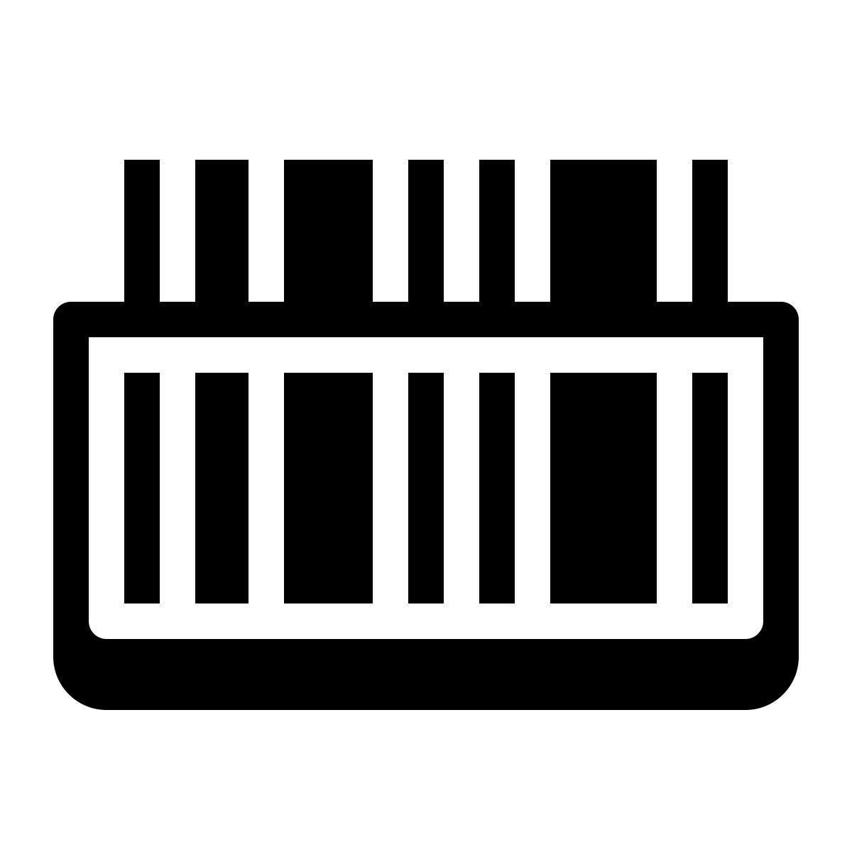 badges style barcode scanner icon