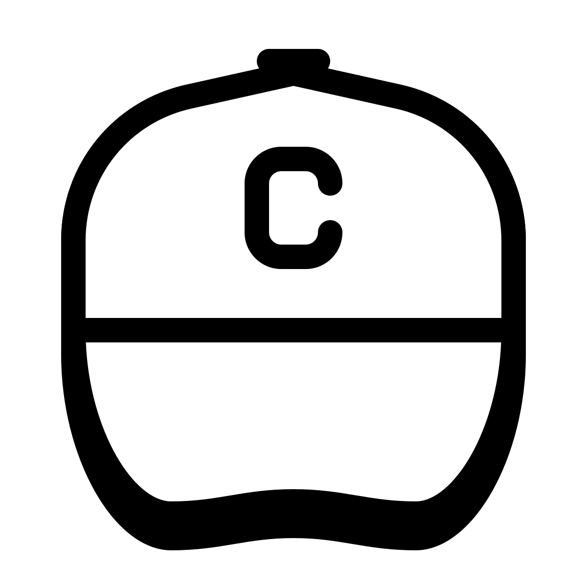 badges style baseball cap icon