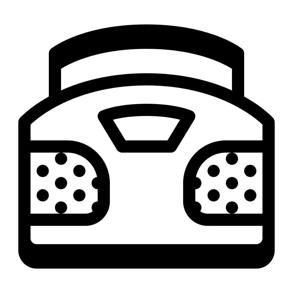 badges style boombox icon