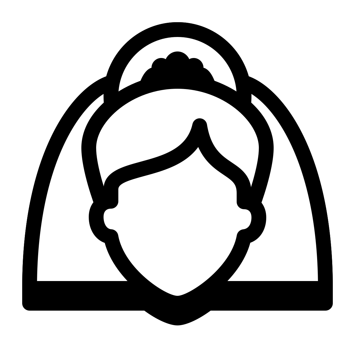 badges style bride icon