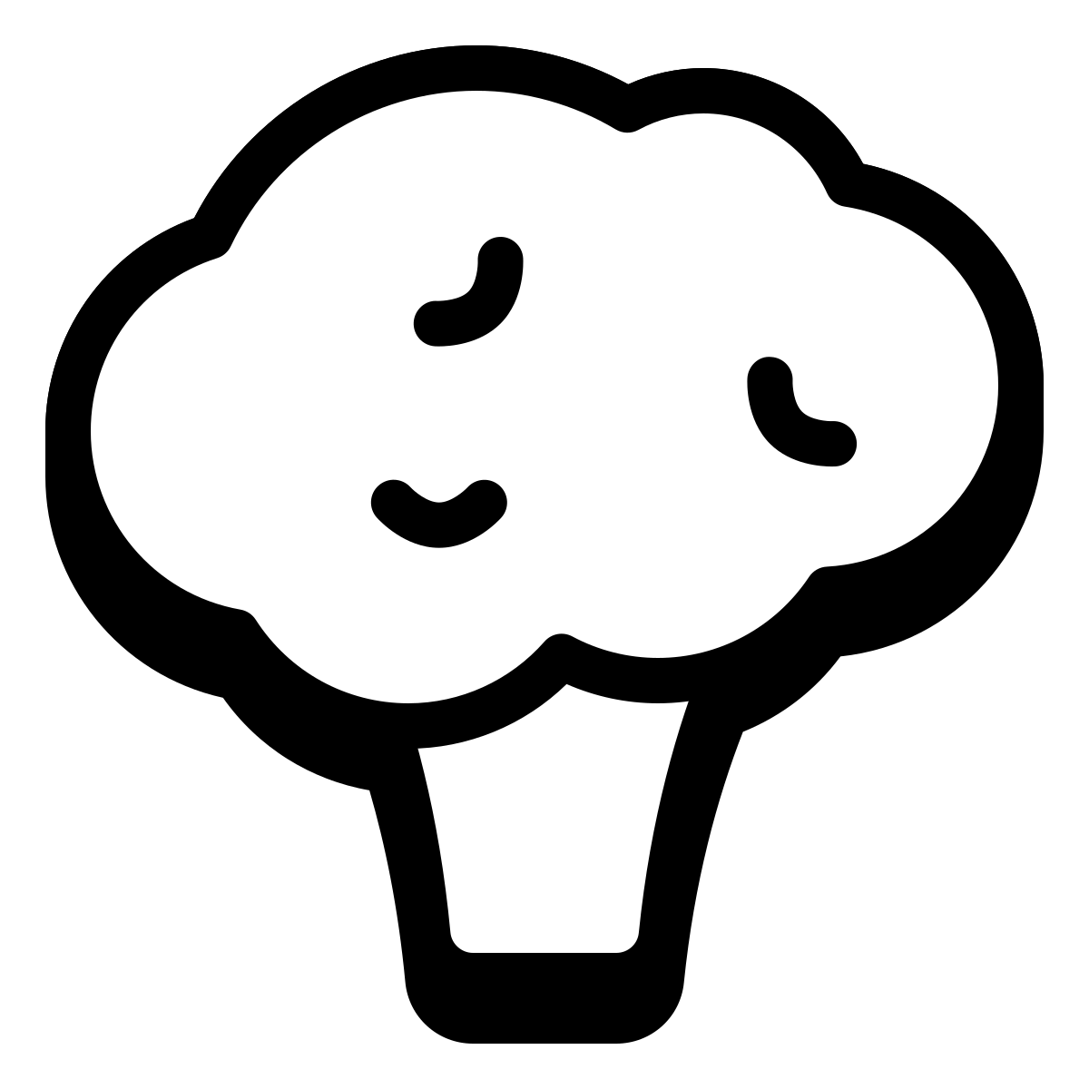 badges style broccoli icon