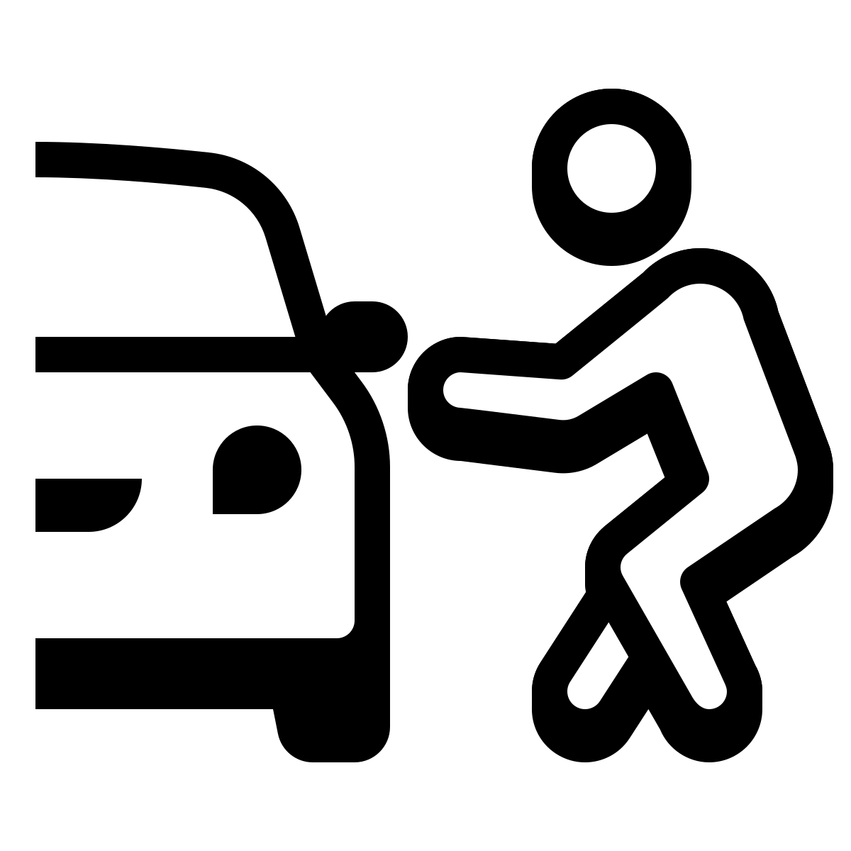 badges style car theft icon