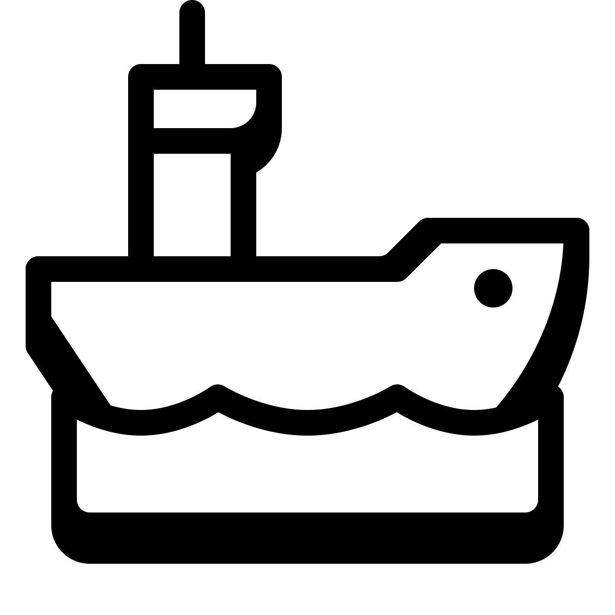 badges style barco de carga icon