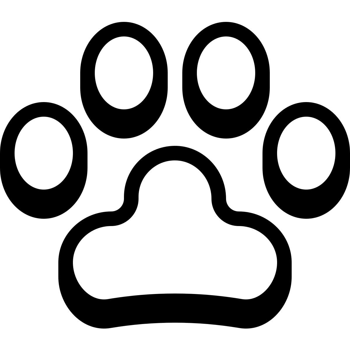 badges style cat footprint icon