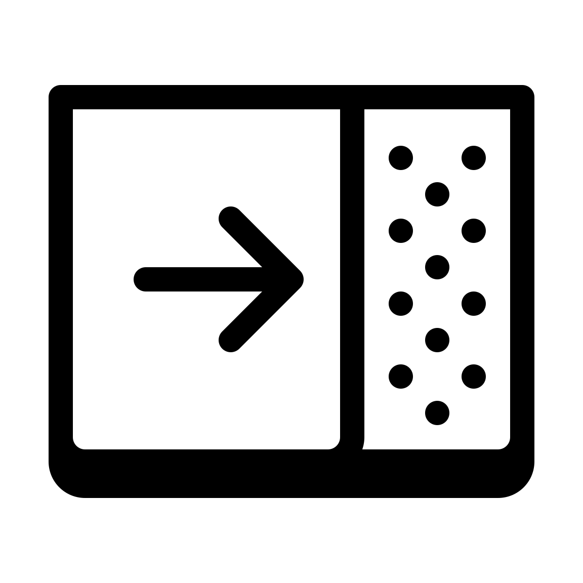 badges style close pane icon
