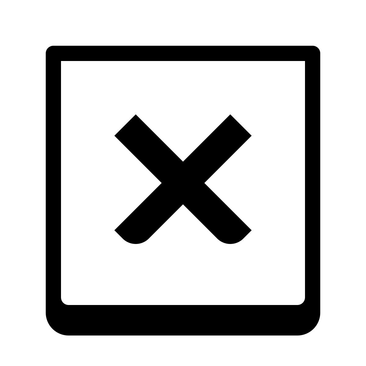 badges style 창 닫기 icon