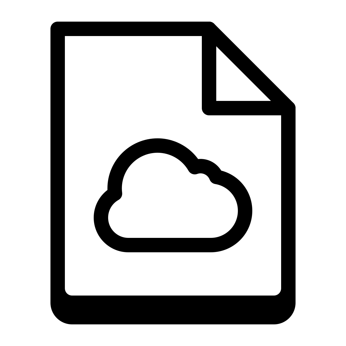 badges style cloud file icon
