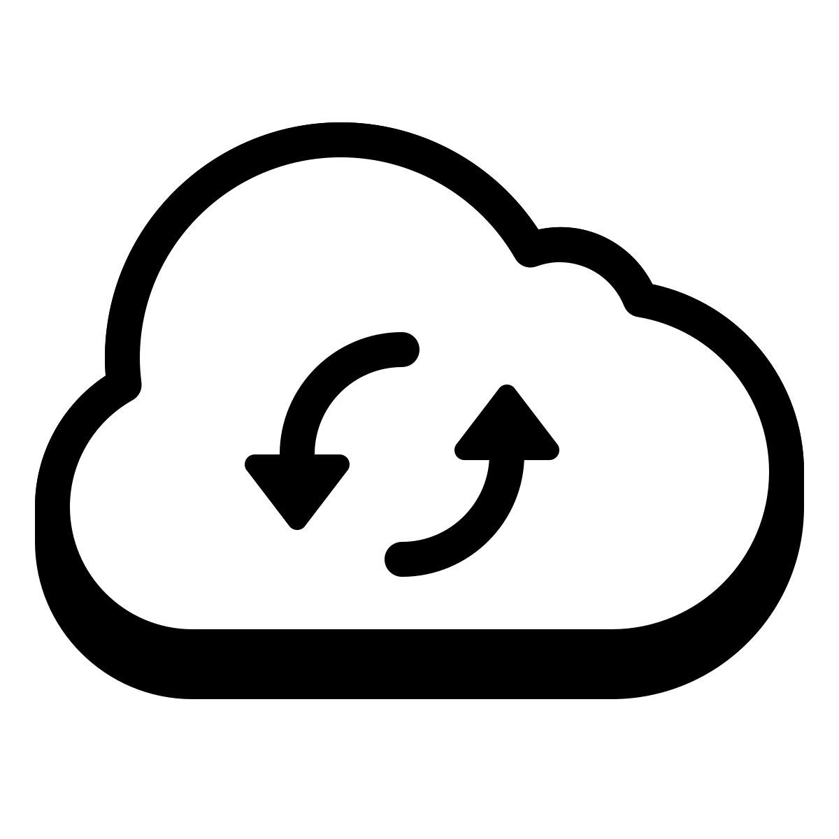 badges style sincronizzazione cloud icon