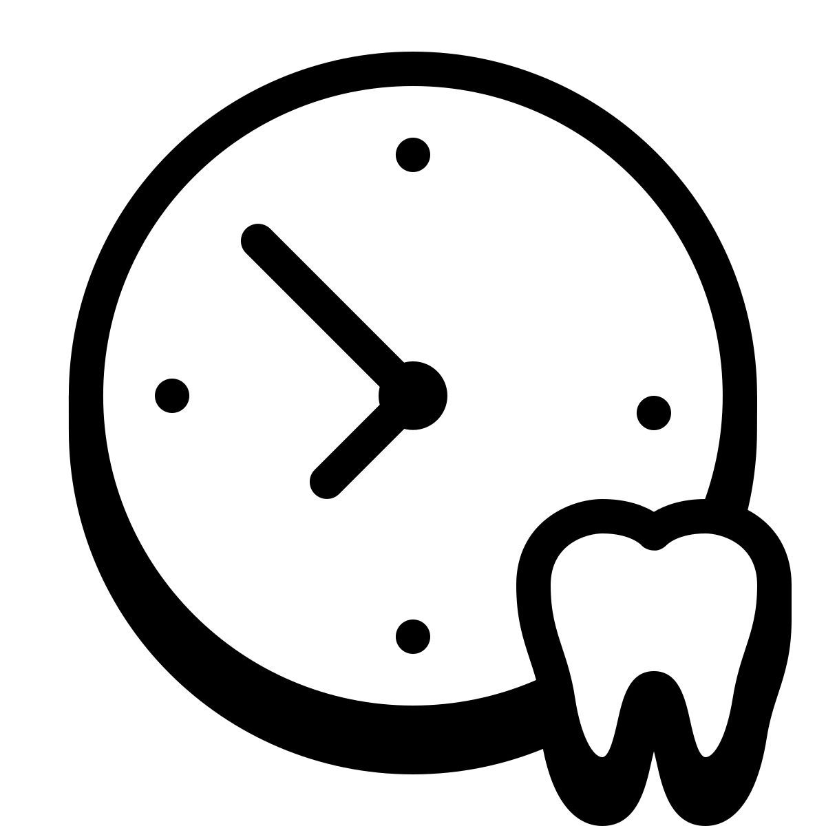 badges style dentist time icon