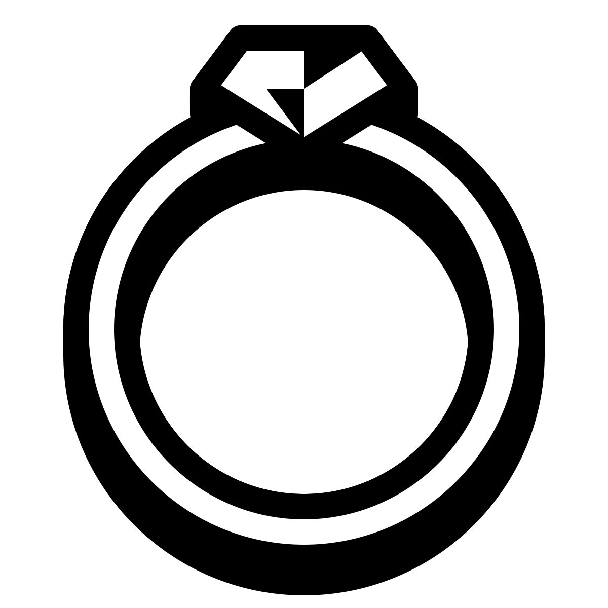 badges style diamond ring icon