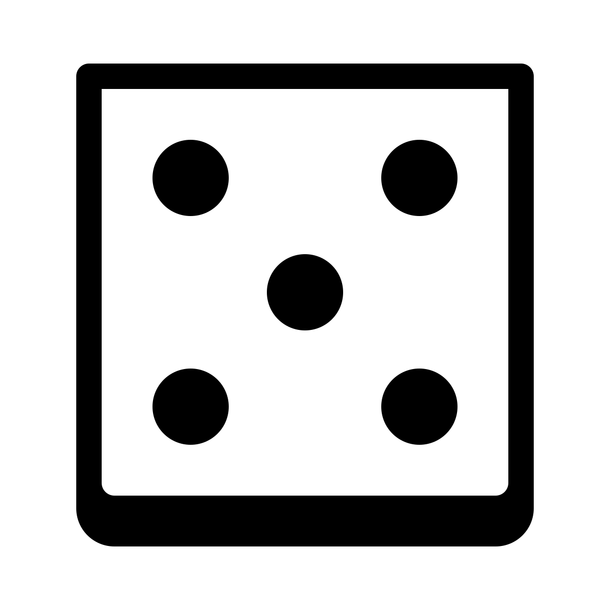 badges style dice icon