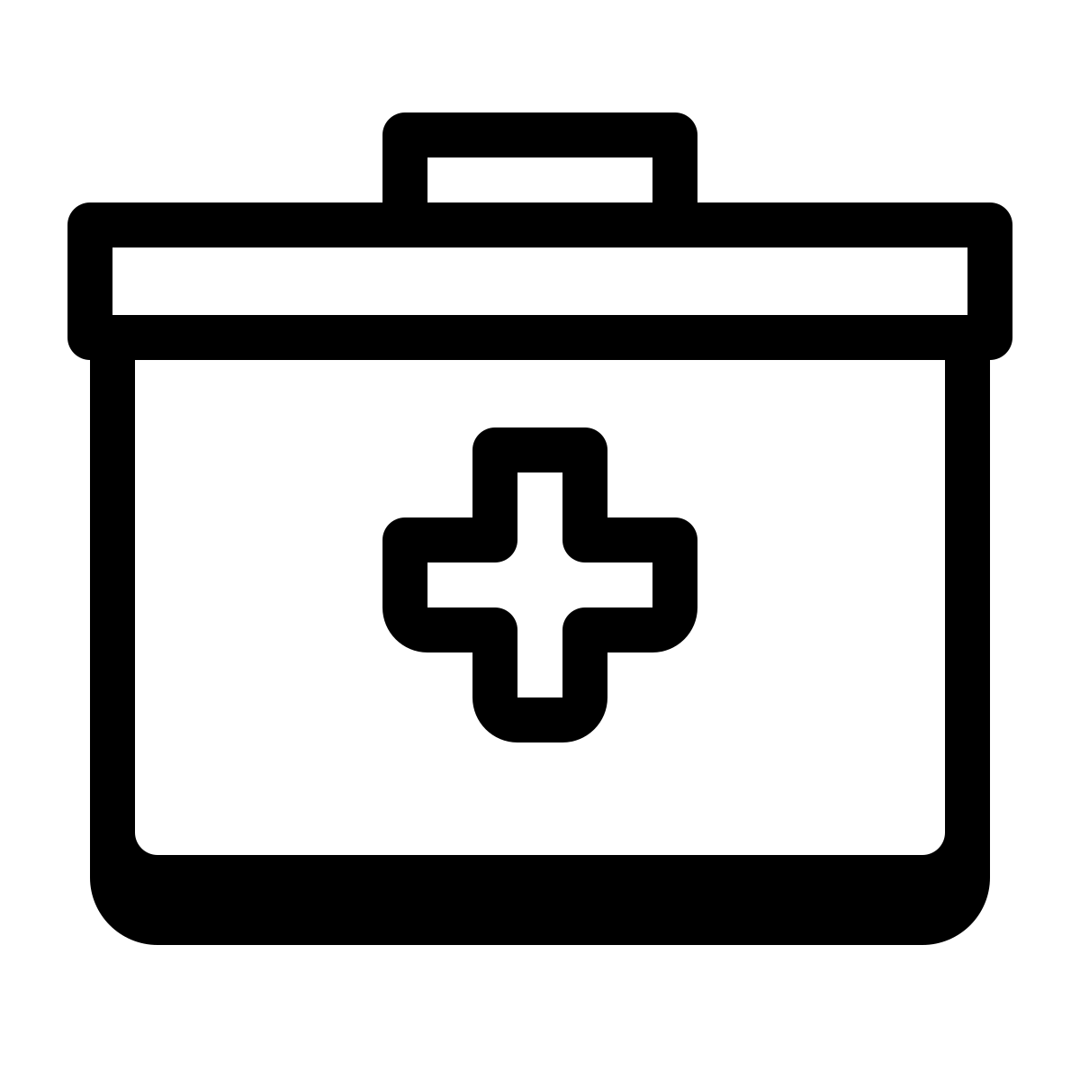 badges style doctors bag icon