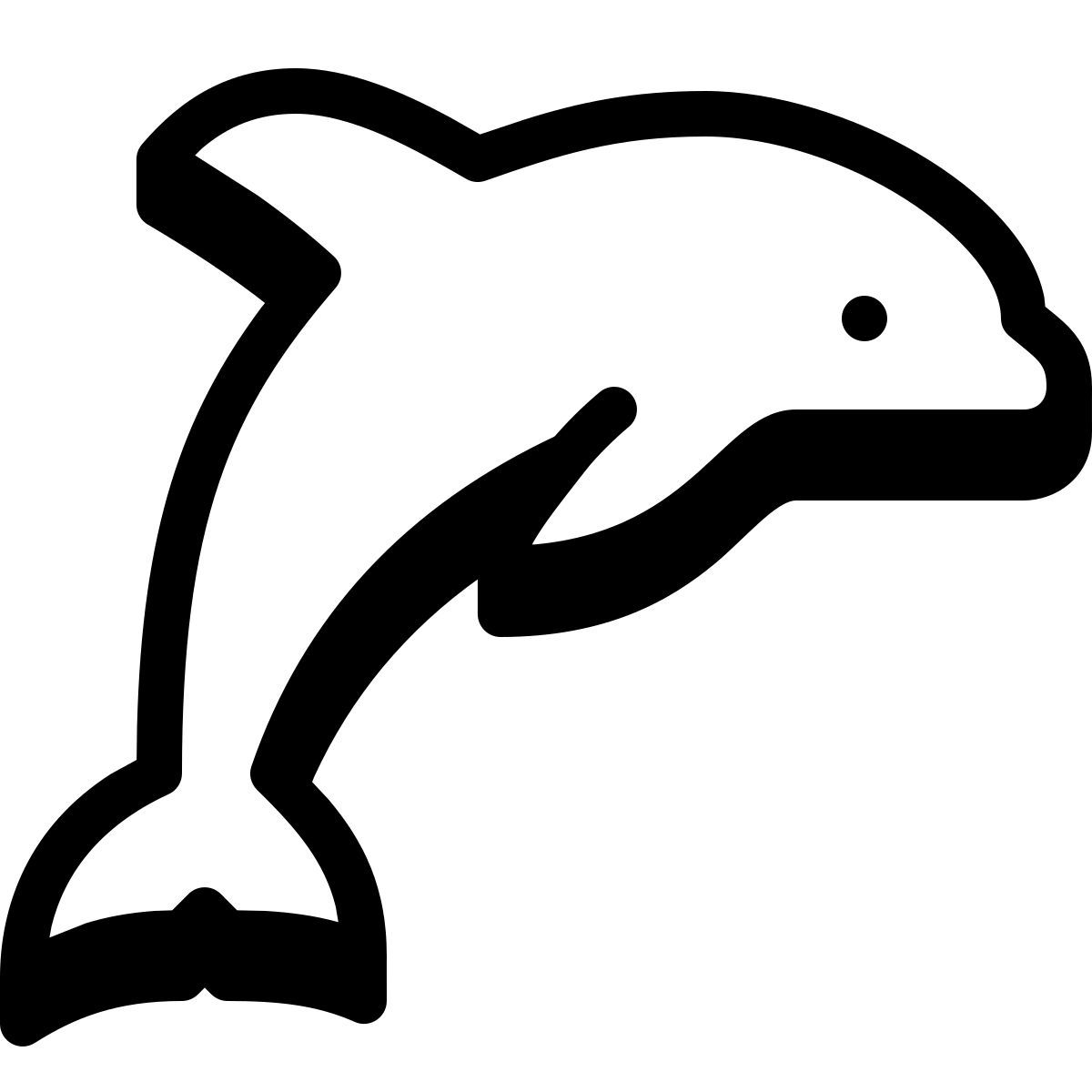 badges style delfín icon