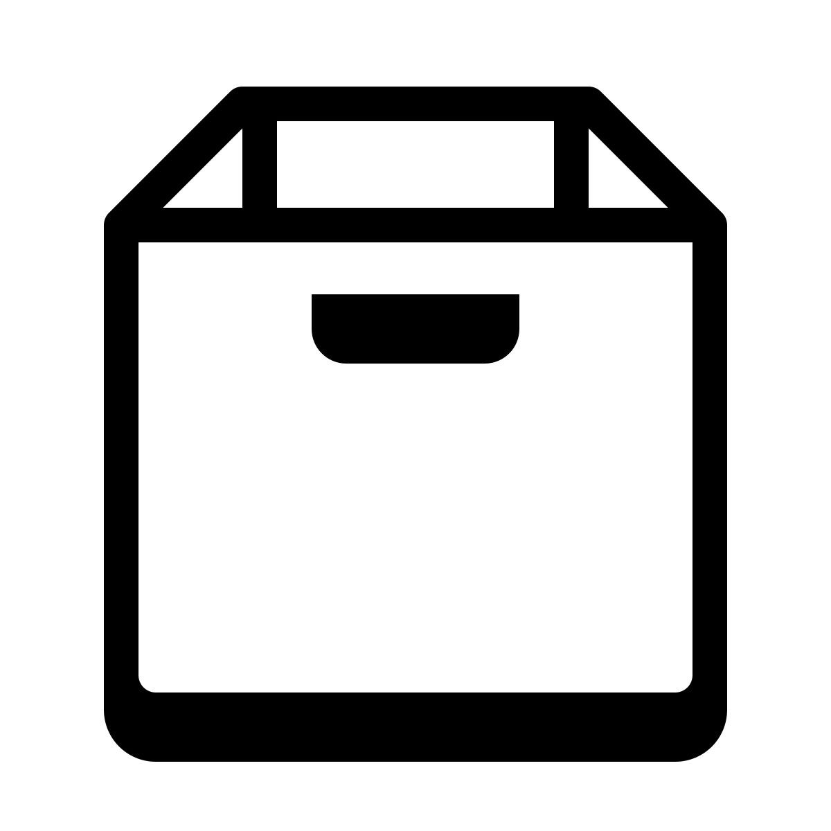 badges style caja vacía icon