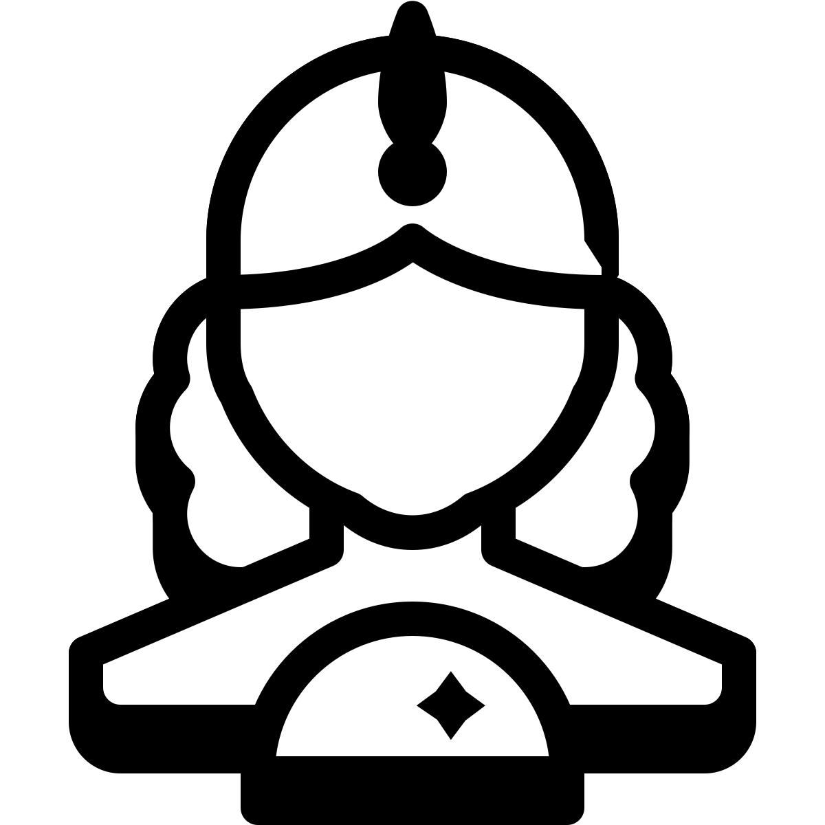 badges style fortune teller icon