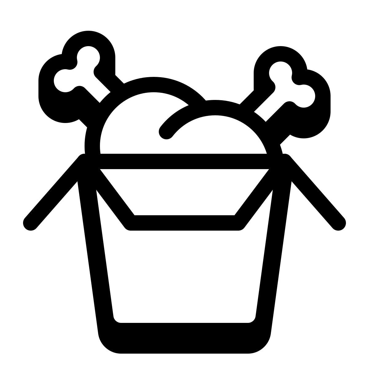 badges style fried chicken icon