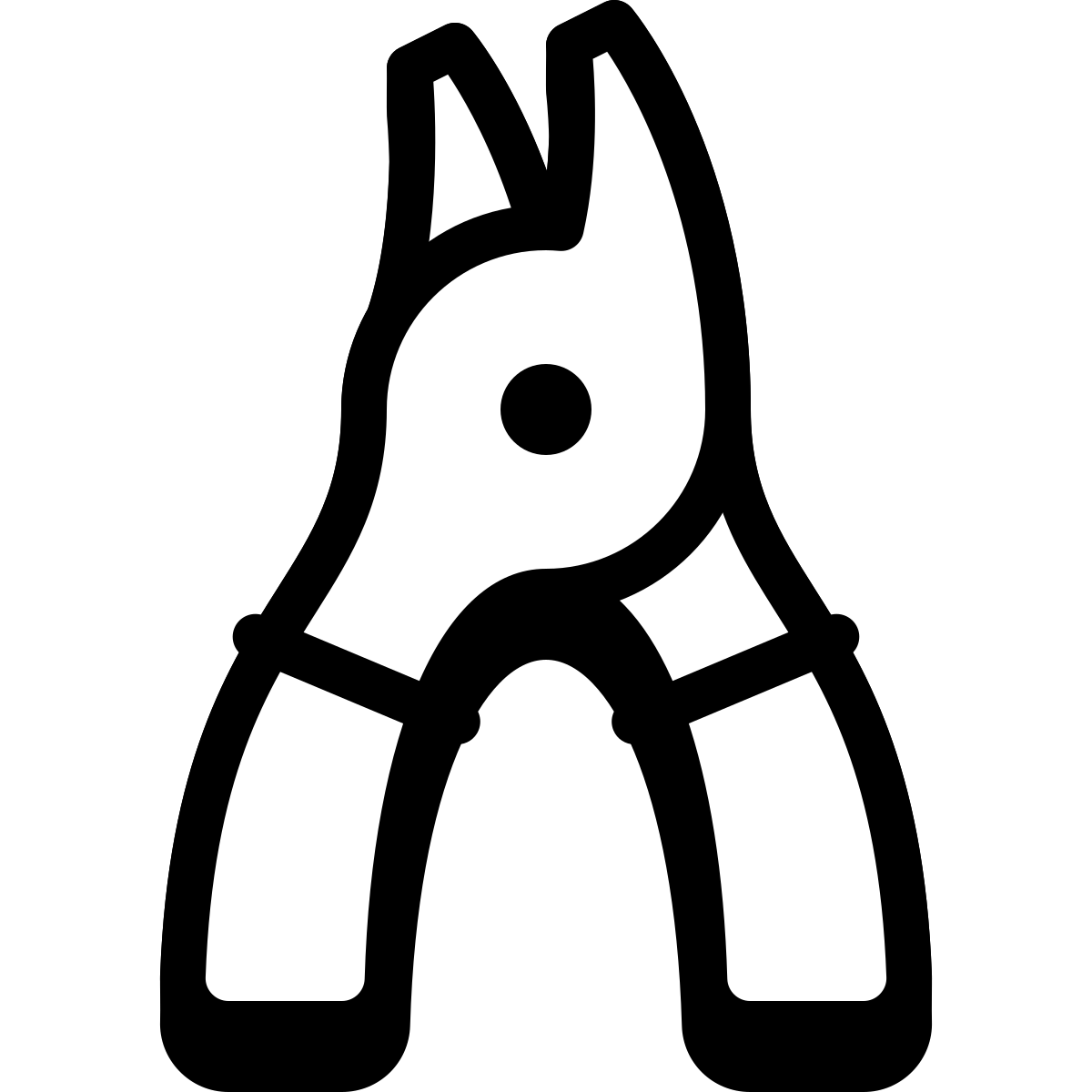 badges style garden shears icon