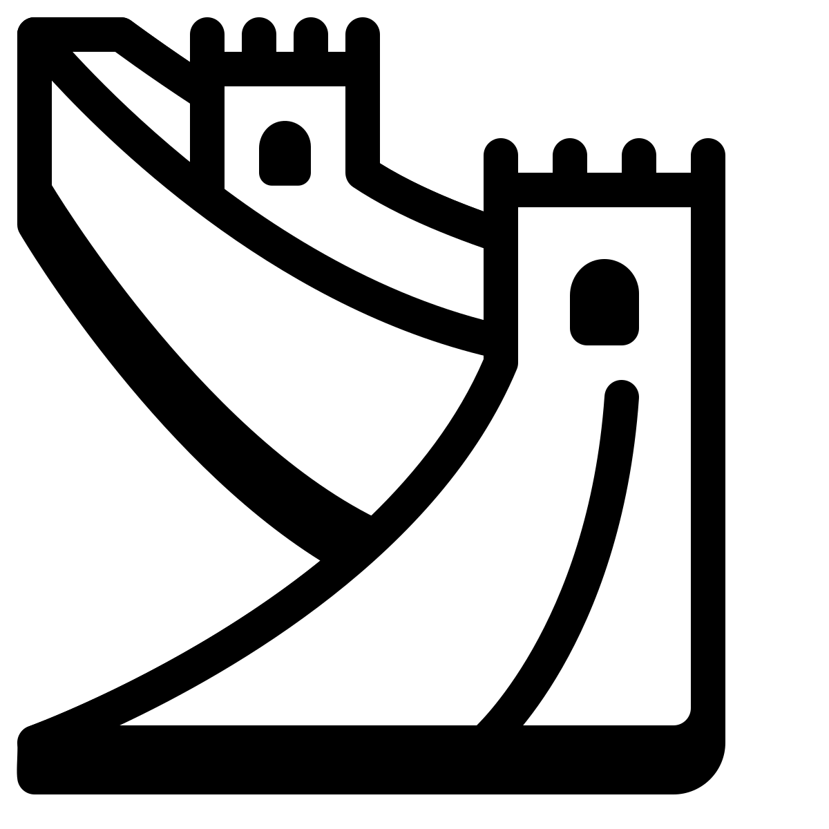 badges style great wall icon