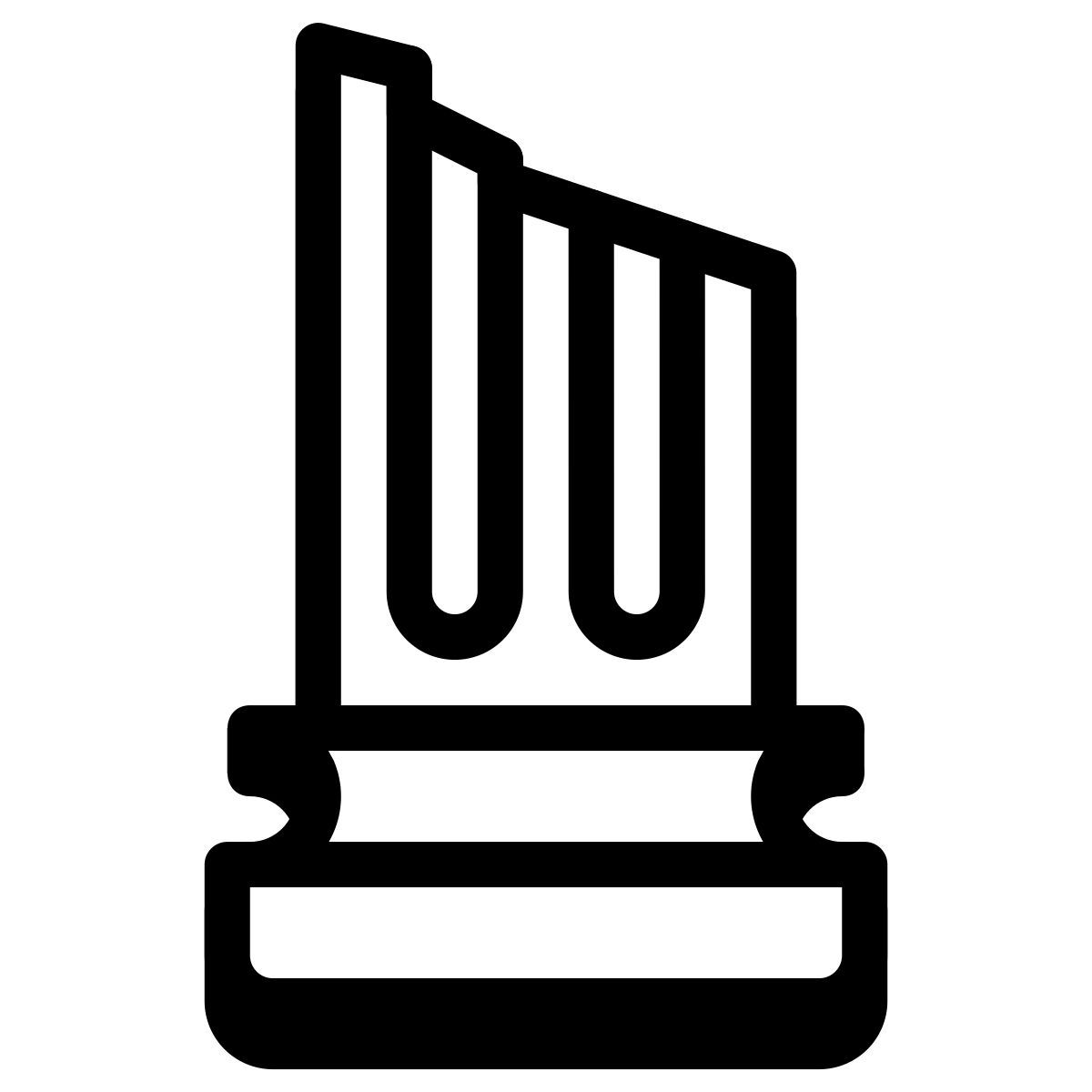 badges style base del pilar griego icon