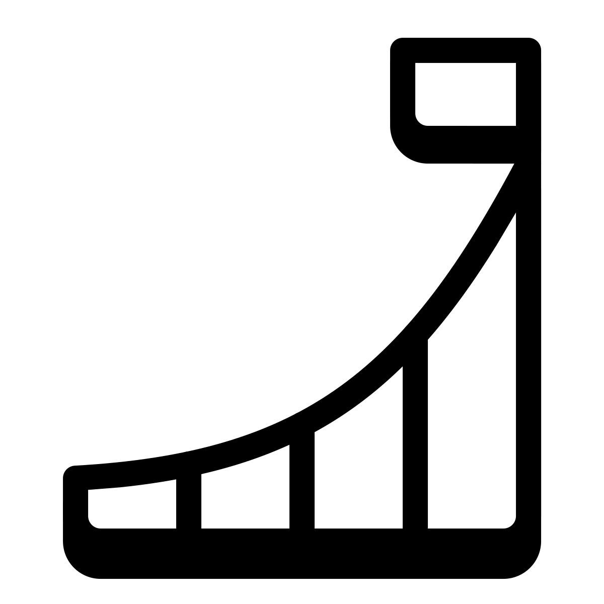 badges style crecimiento y bandera icon