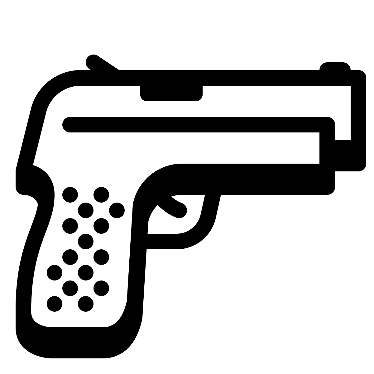 badges style gun icon