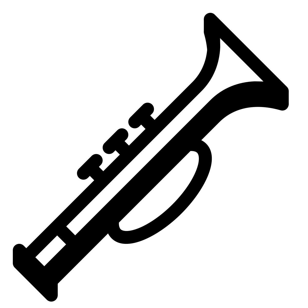 badges style trompette icon