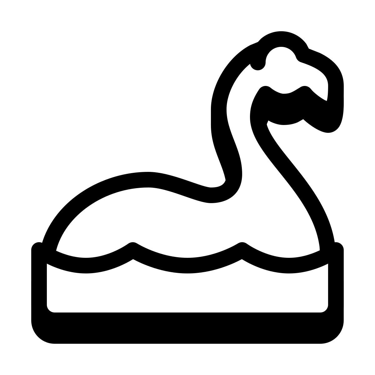 badges style loch ness monster icon