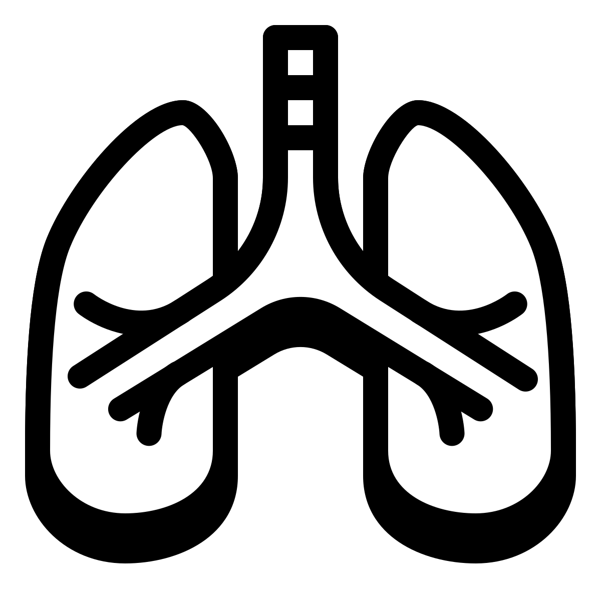 badges style lungs icon