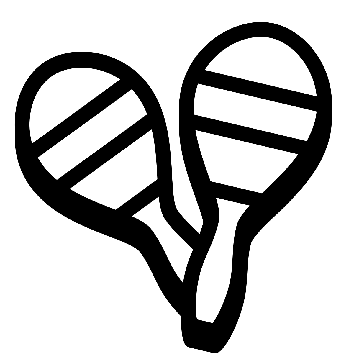 badges style maracas icon