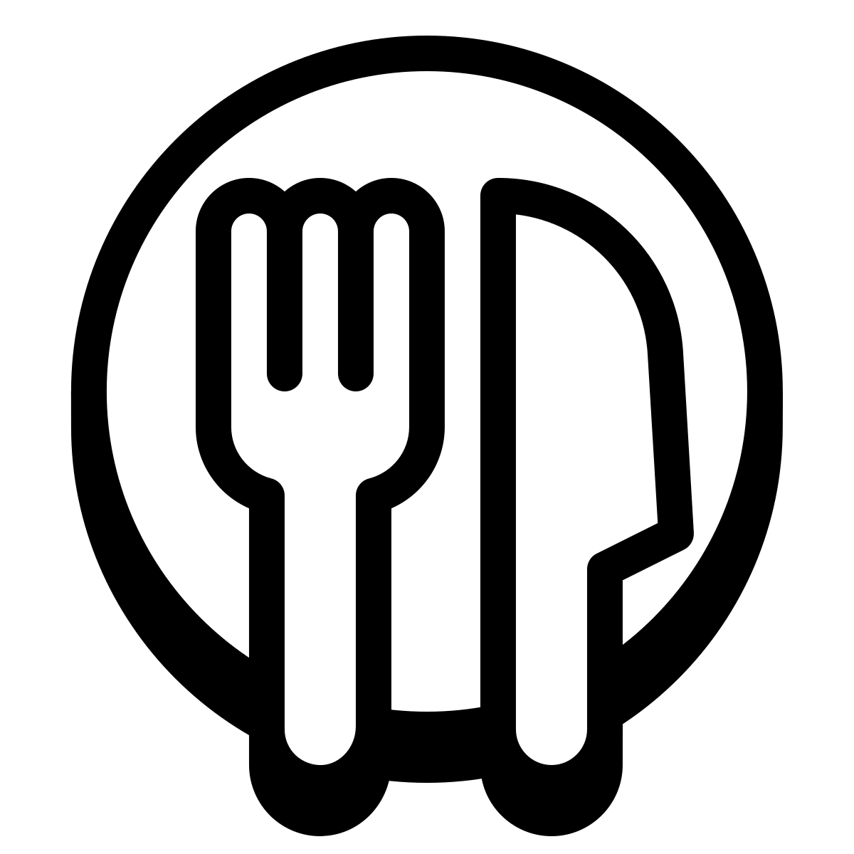 badges style meal icon