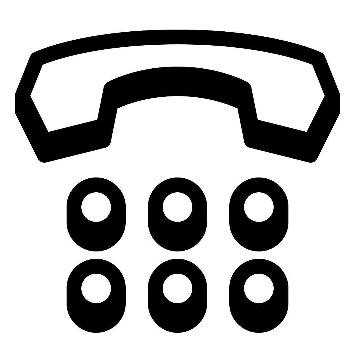 badges style number pad icon