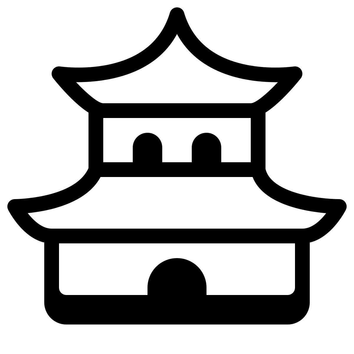 badges style pagode icon