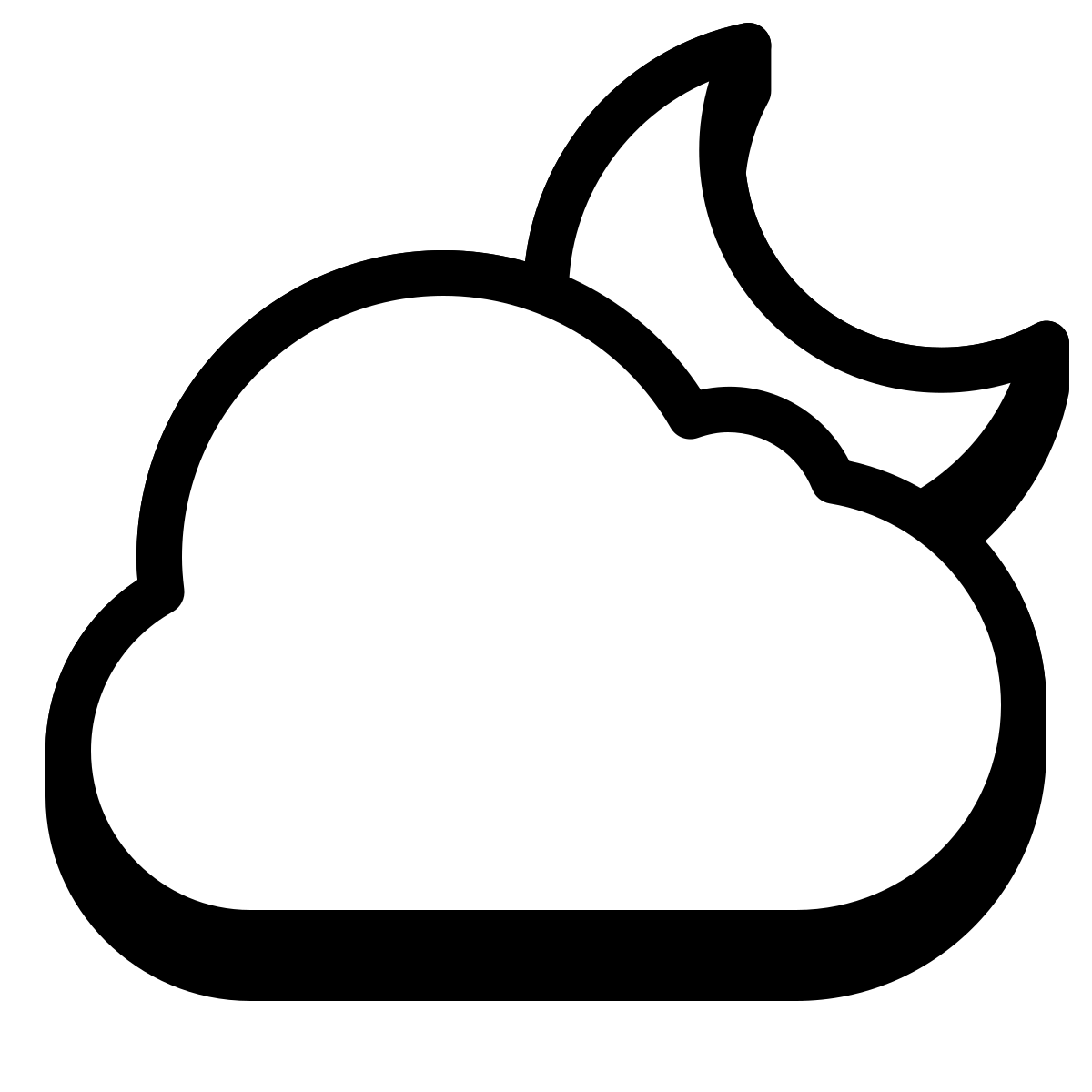 badges style partly cloudy night icon