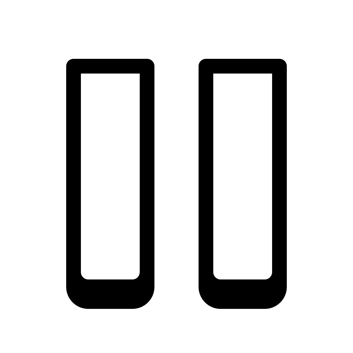 badges style pause icon