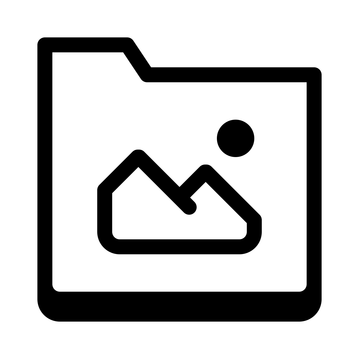 badges style pictures folder icon