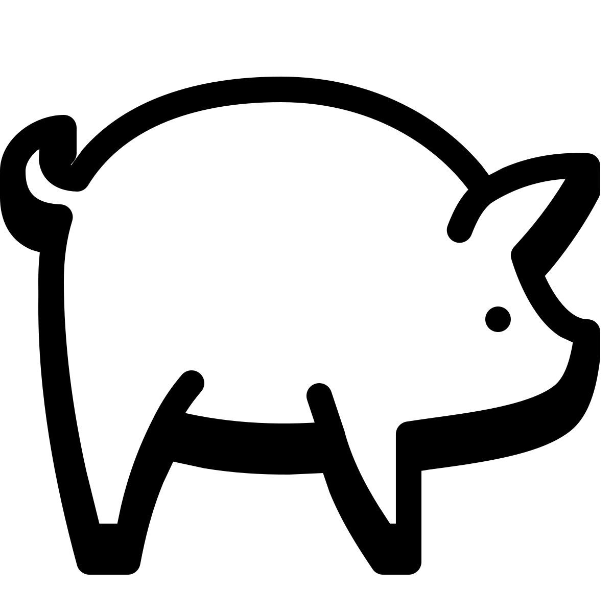 badges style maiale icon