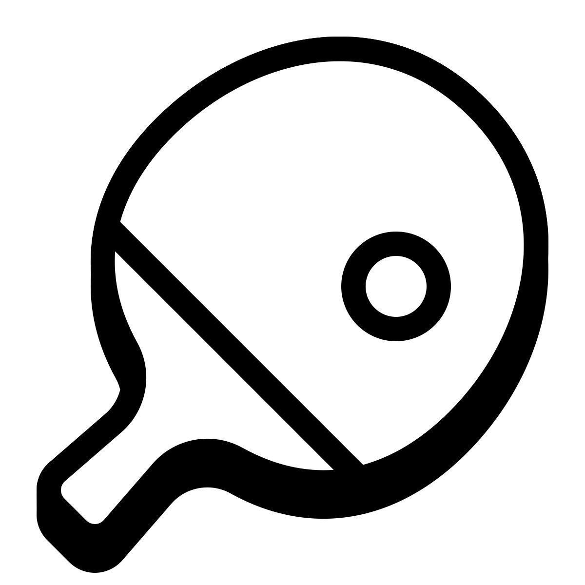 badges style ping pong icon