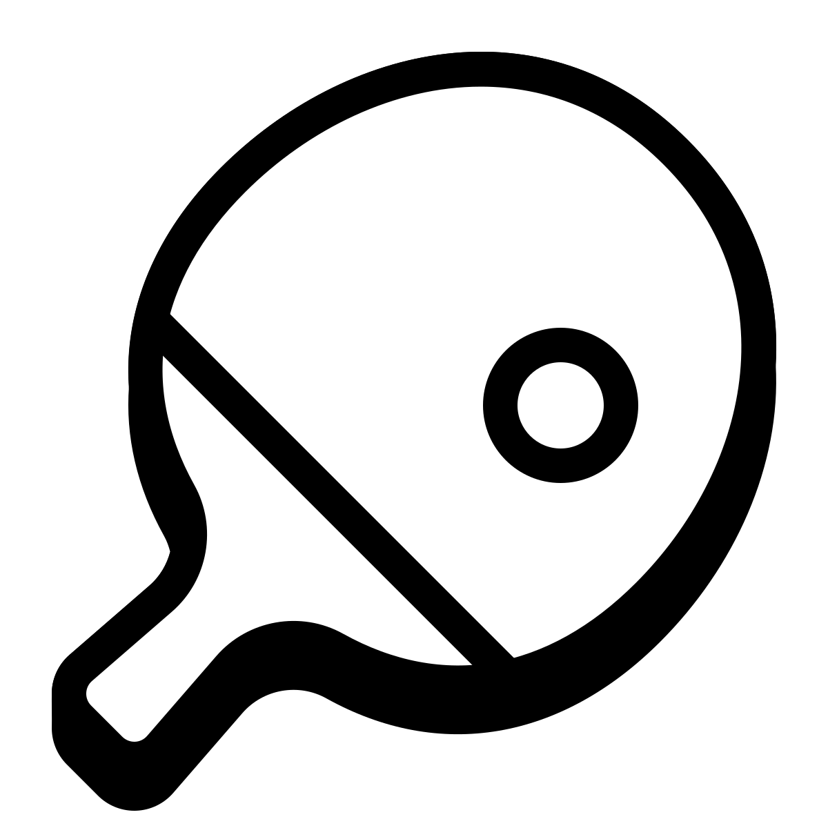 badges style ping pong icon