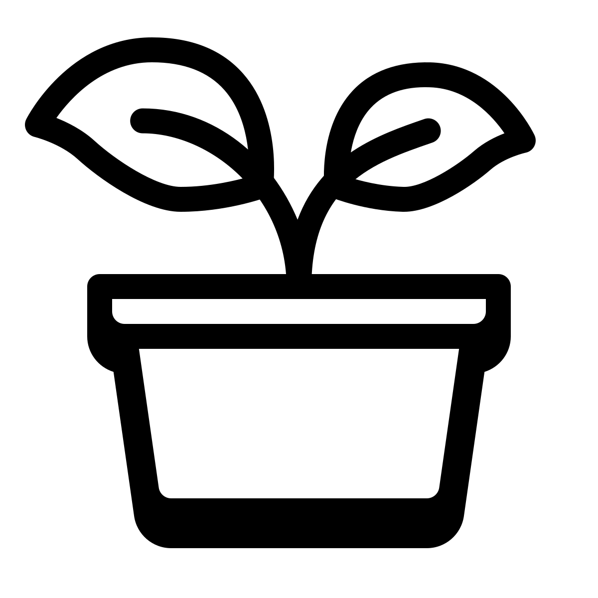 badges style potted plant icon