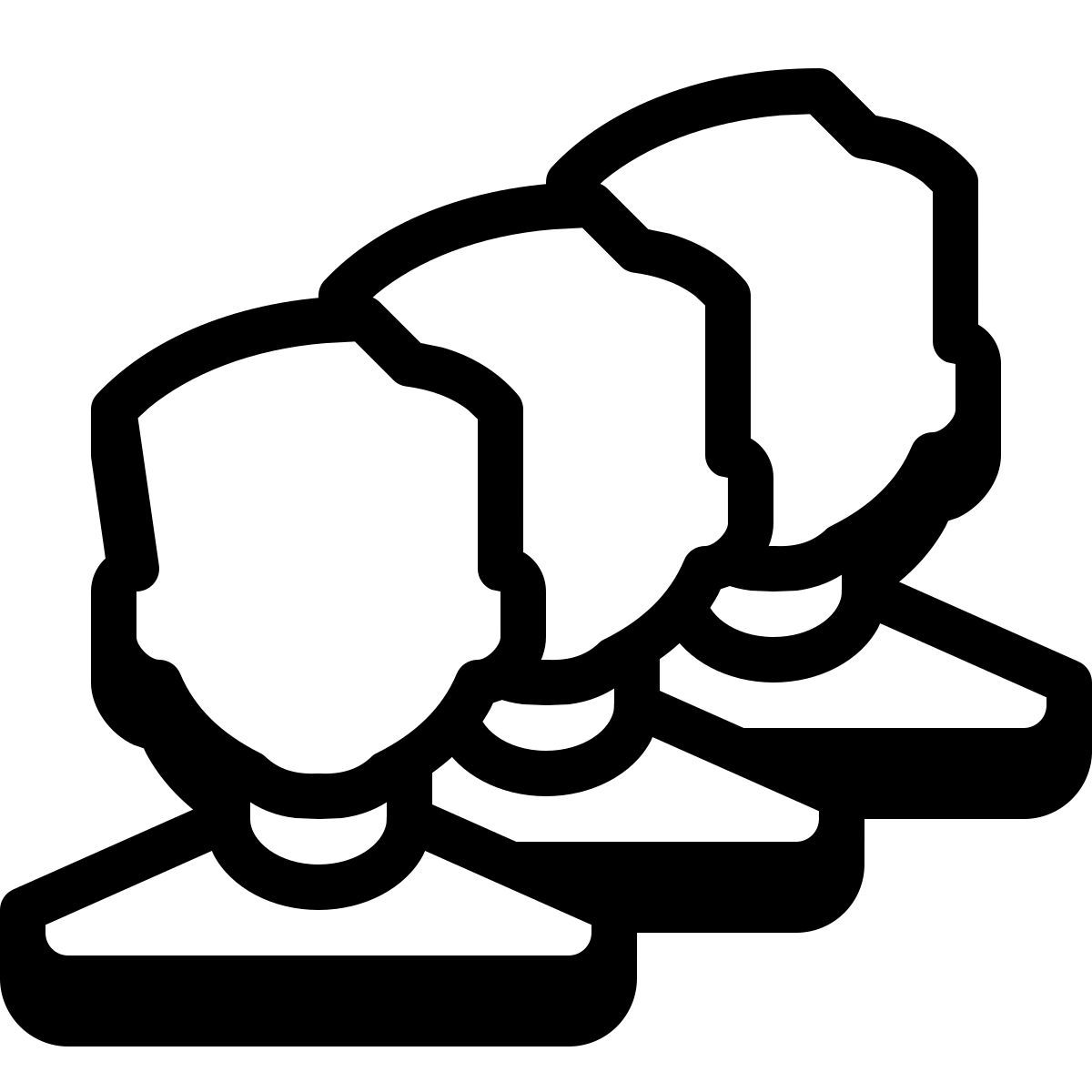 badges style warteschlange icon