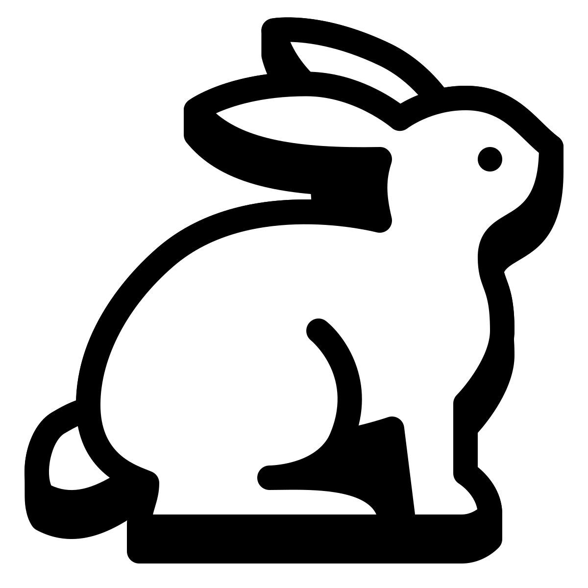 badges style 兔子 icon