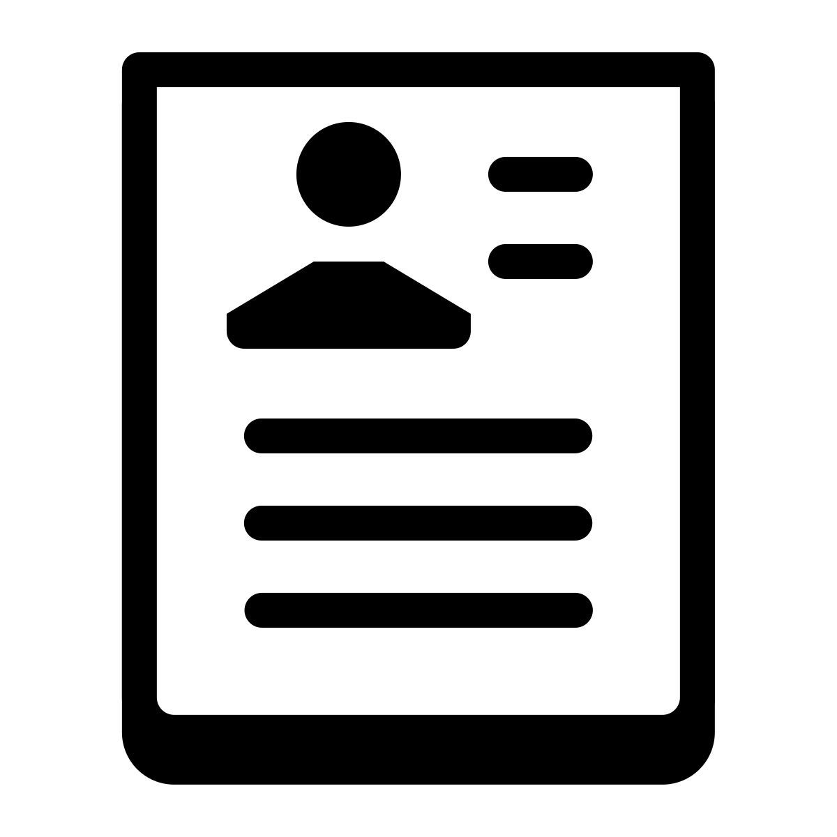 badges style curriculum vitae icon