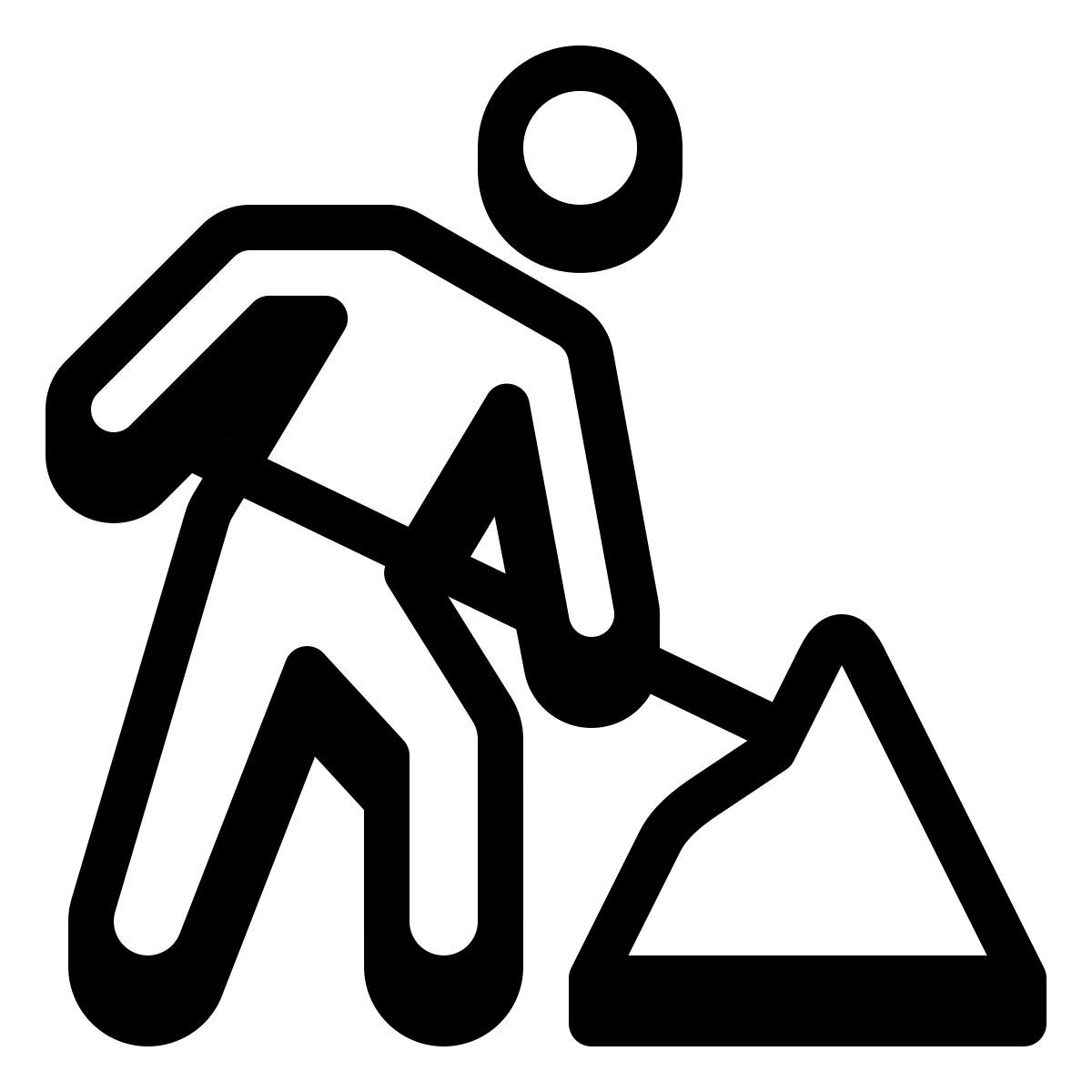 badges style 도로 노동자 icon