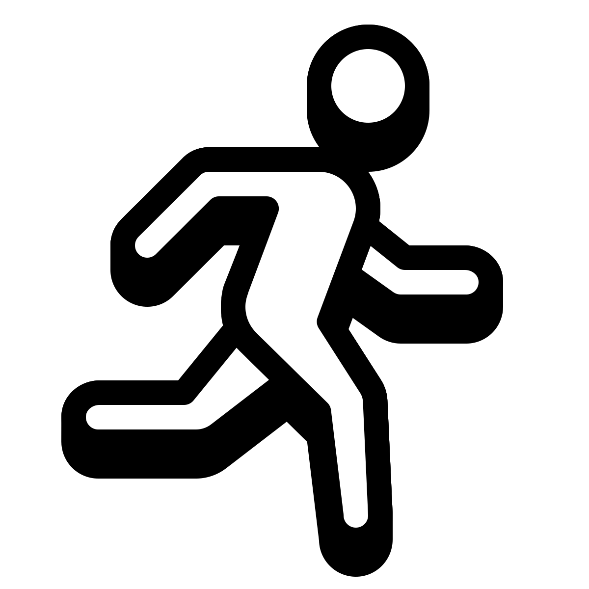 badges style running icon