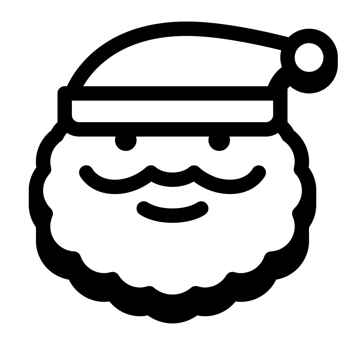 badges style santa icon
