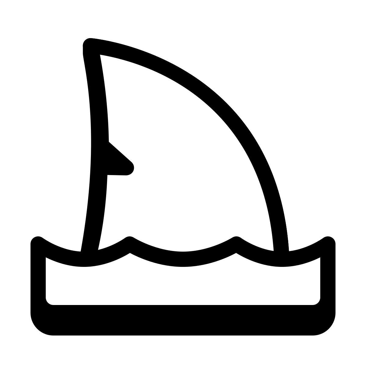 badges style shark icon