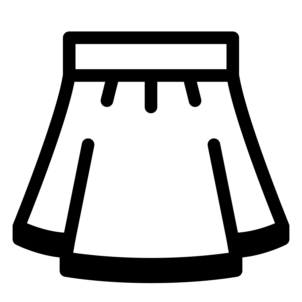 badges style skirt icon