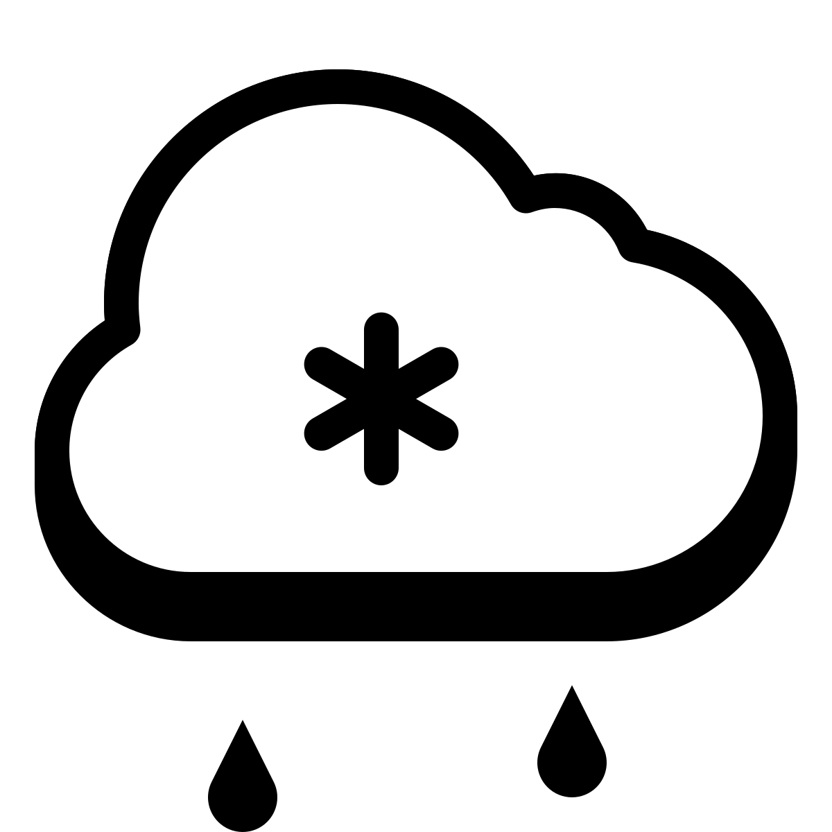badges style sleet icon