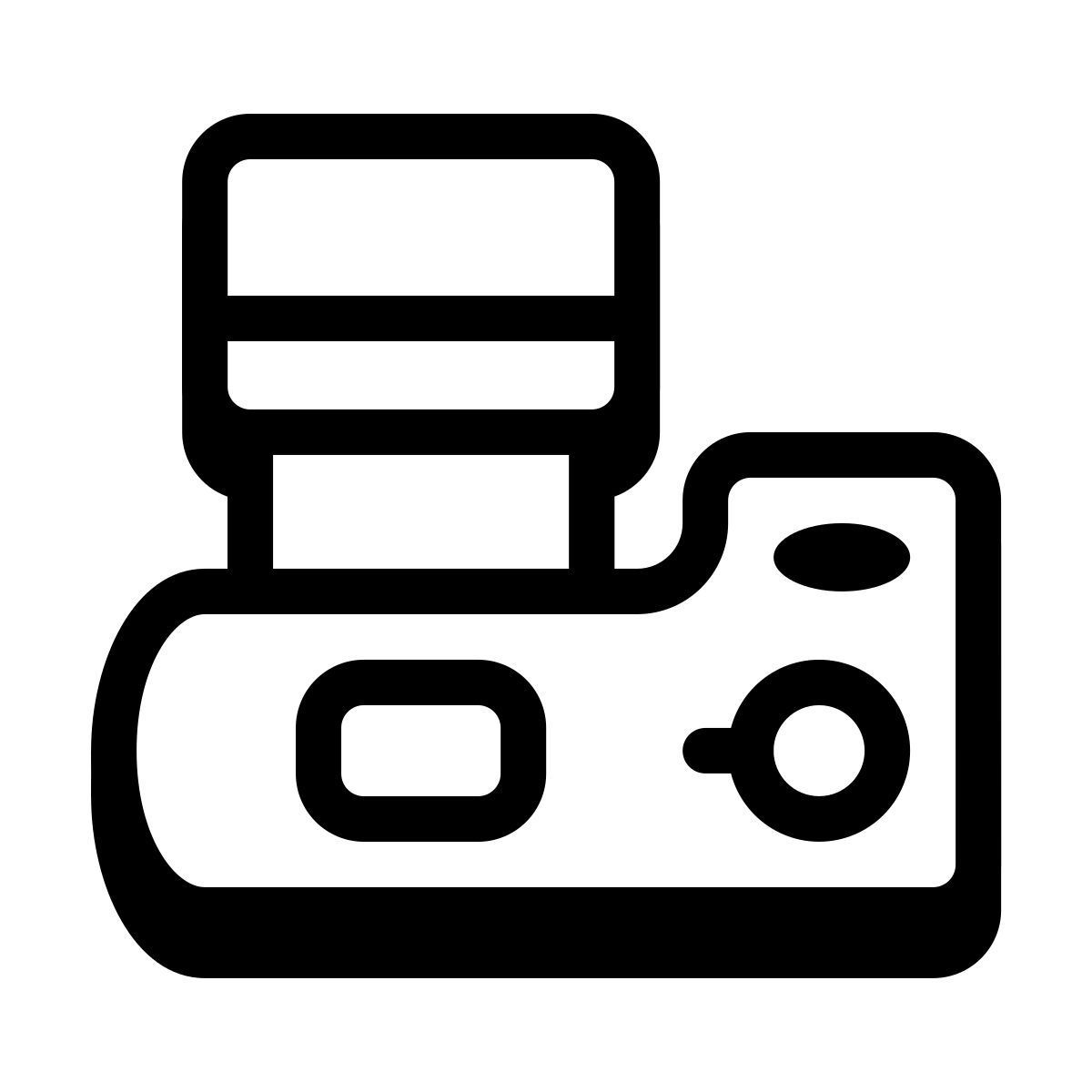 SLR lente grande icon