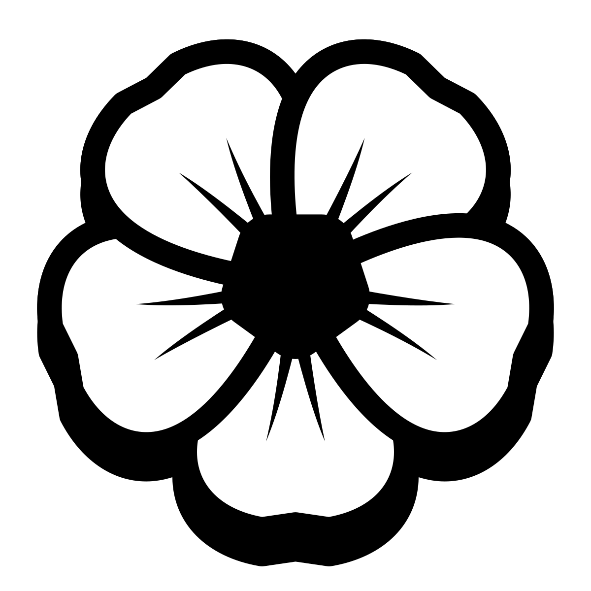badges style spa flower icon